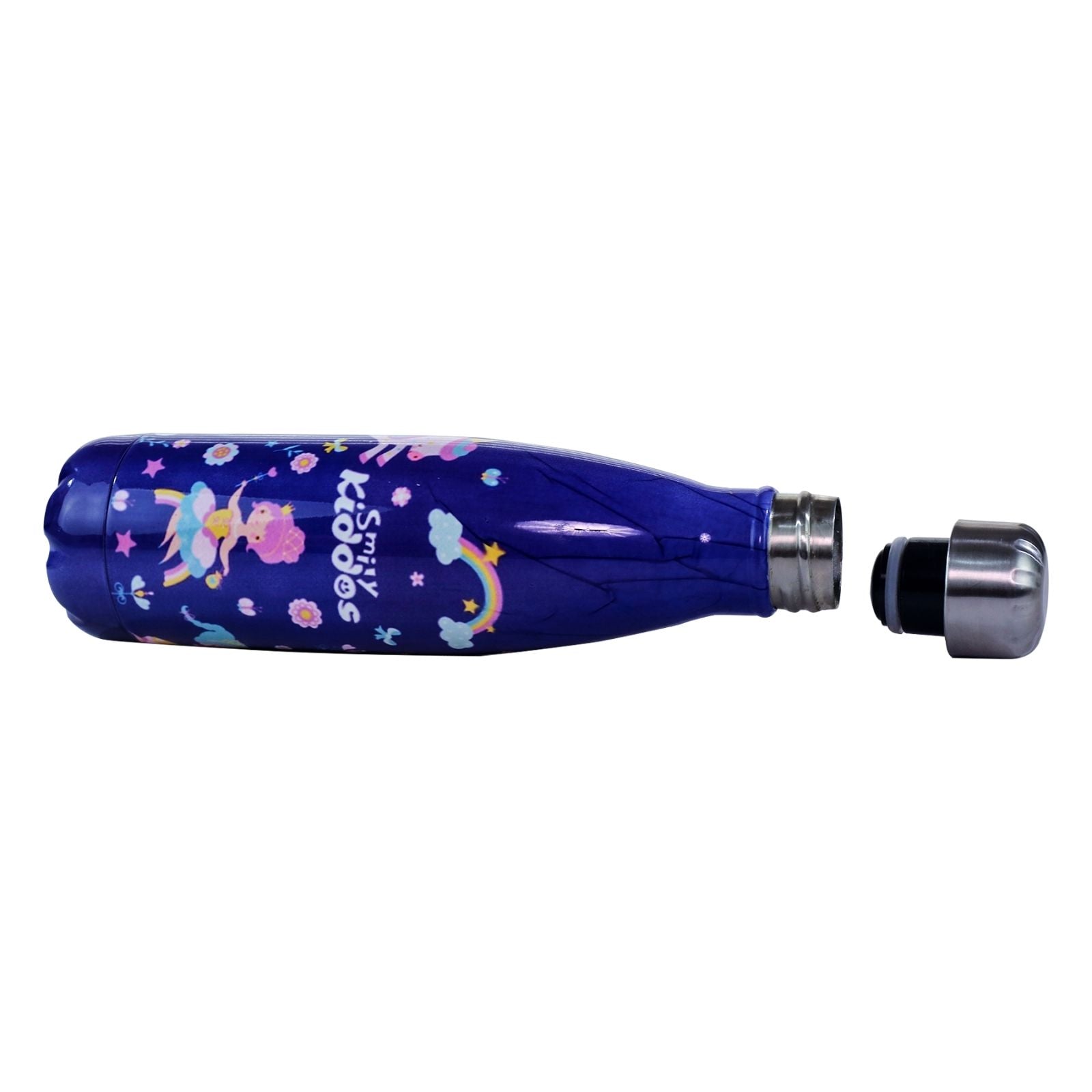 Smily Kiddos Steel Water Bottle Violet  - Unicorn Theme