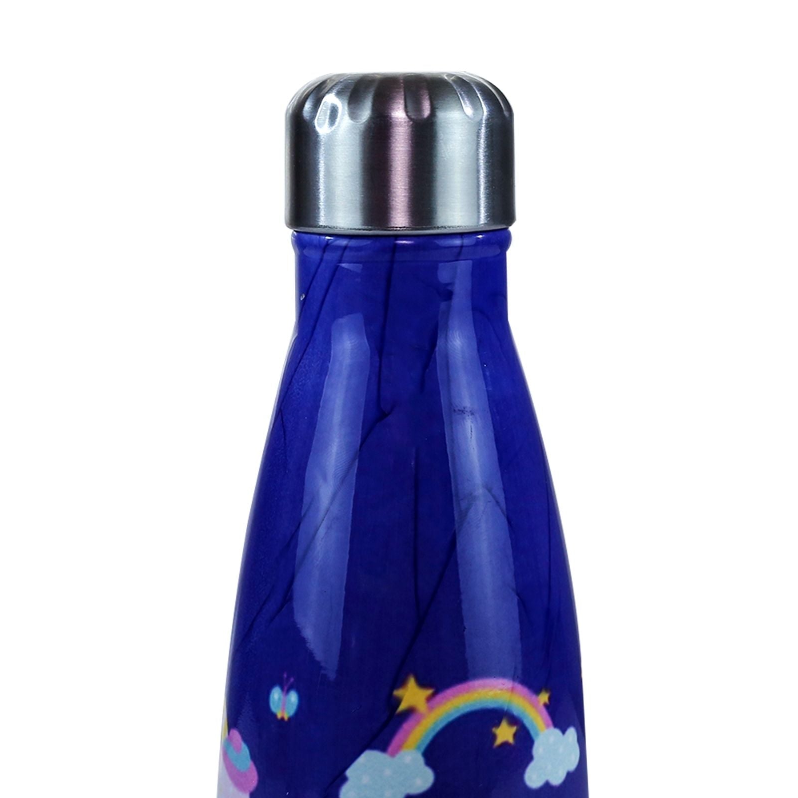 Smily Kiddos Steel Water Bottle Violet  - Unicorn Theme