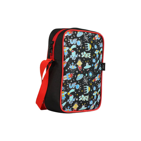 Image of Smilykiddos kids messenger bag-Space theme