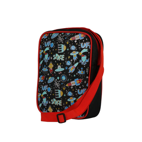 Image of Smilykiddos kids messenger bag-Space theme