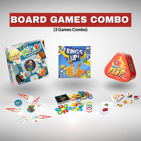 Image of Board Games Combo ( Dr Microbe, Rings Up, Fast Flip )