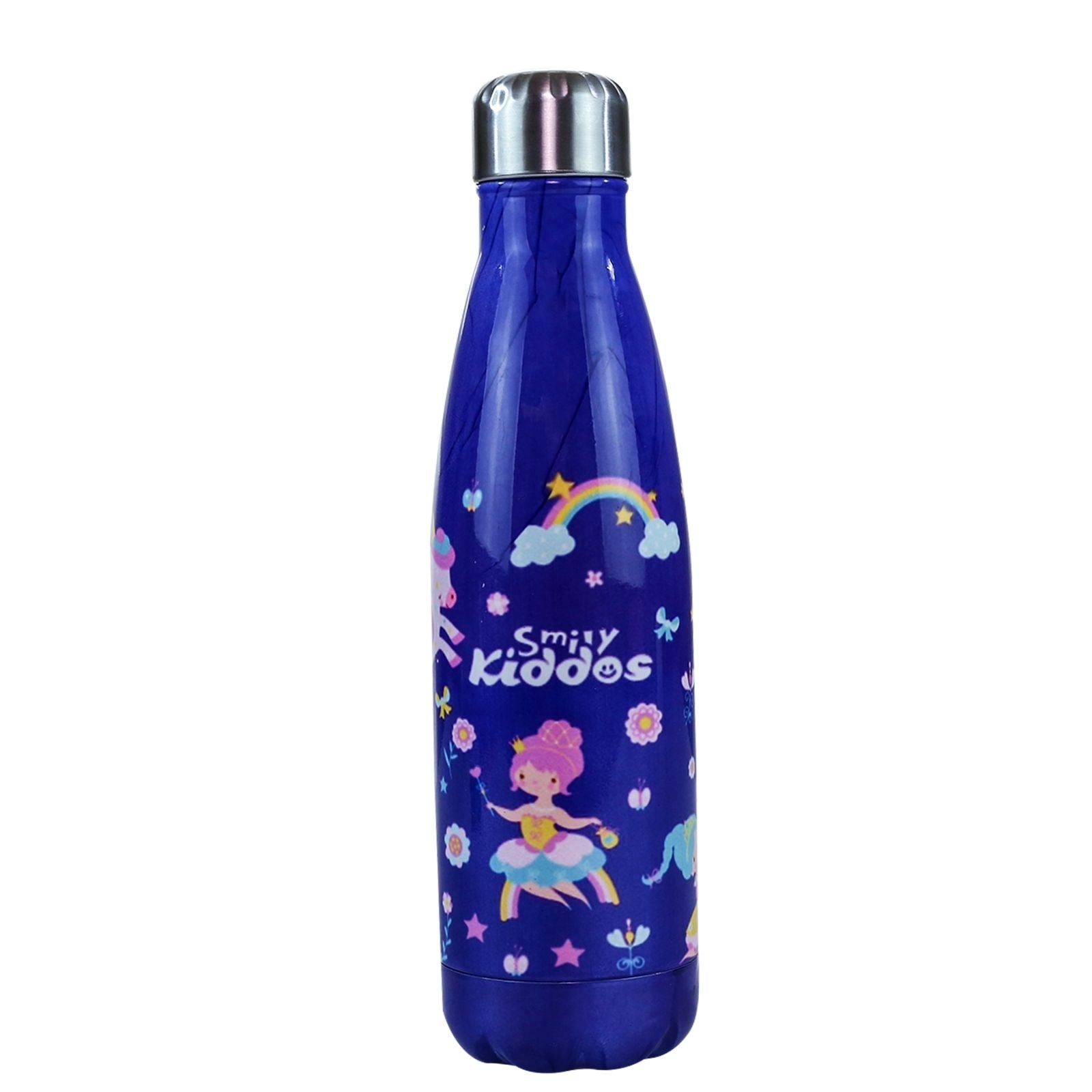 Smily Kiddos Steel Water Bottle Violet  - Unicorn Theme