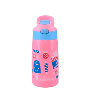 Smily Kiddos Insulated Water Bottle 450ml - Ice Cream Theme Pink