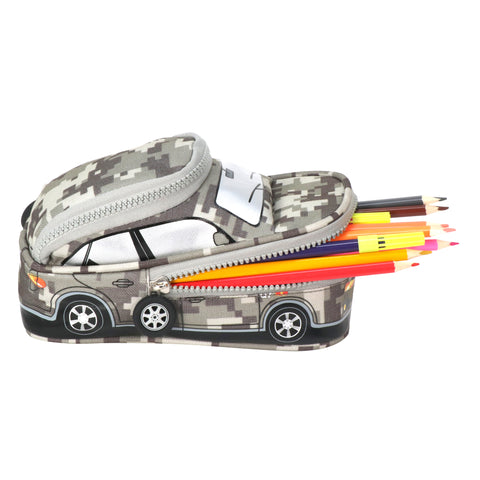 Image of Car Pencil Pouch - Grey