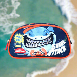 Sea Shark Double Compartment Pencil Pouch