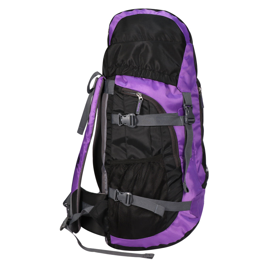 MIKE 65L Hiking Backpack- Purple and Black