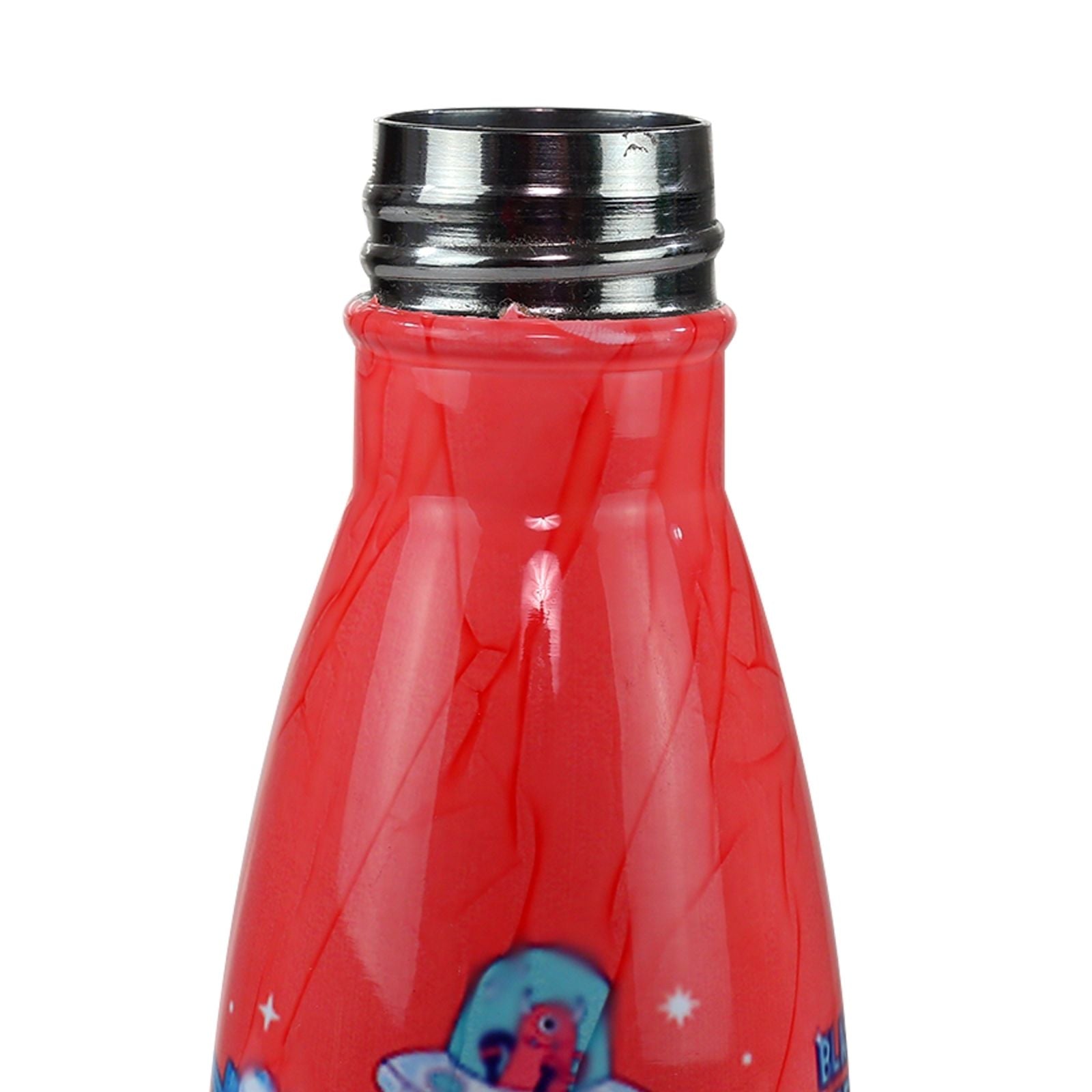 Smily Kiddos Steel Water Bottle Red  - Space Theme