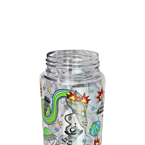 Image of Smily kiddos Sipper Bottle 750 ml - Space Theme | Blue