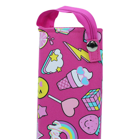 Image of Smily Tray Pencil Case Fun Theme Pink