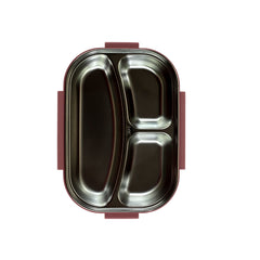 Smily Kiddos Stainless Steel Dream Land Theme Lunch Box - Light Pink for 3+ years