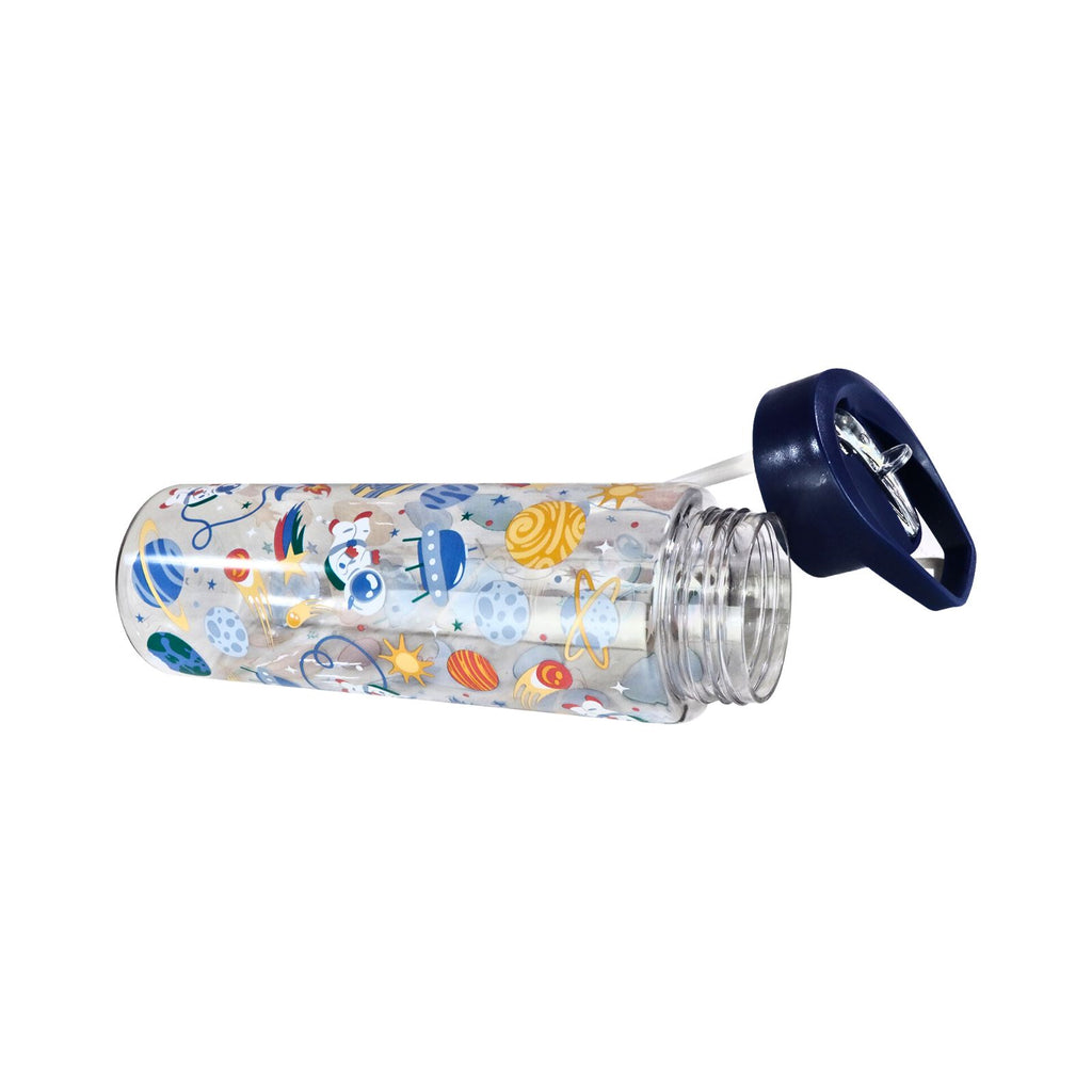 Smily kiddos Sipper Bottle 750 ml - Space Theme |  Navy Blue