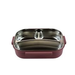Smily Kiddos Stainless Steel Dream Land Theme Lunch Box - Light Pink for 3+ years
