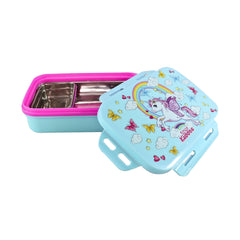 Small Brunch Stainless Steel Lunch Box - Unicorn Theme