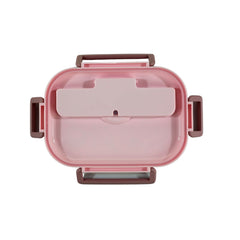 Smily Kiddos Stainless Steel Dream Land Theme Lunch Box - Light Pink for 3+ years
