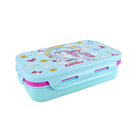 Image of Smily Kiddos Small Brunch Stainless Steel Lunch Box - Unicorn Theme