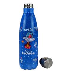 Smily Kiddos Steel Water Bottle Blue  - Space Theme