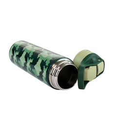 Smily Kiddos Insulated Water Bottle 600ml - Camo Theme Green