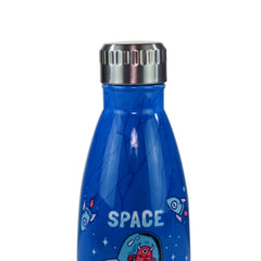 Smily Kiddos Steel Water Bottle Blue  - Space Theme