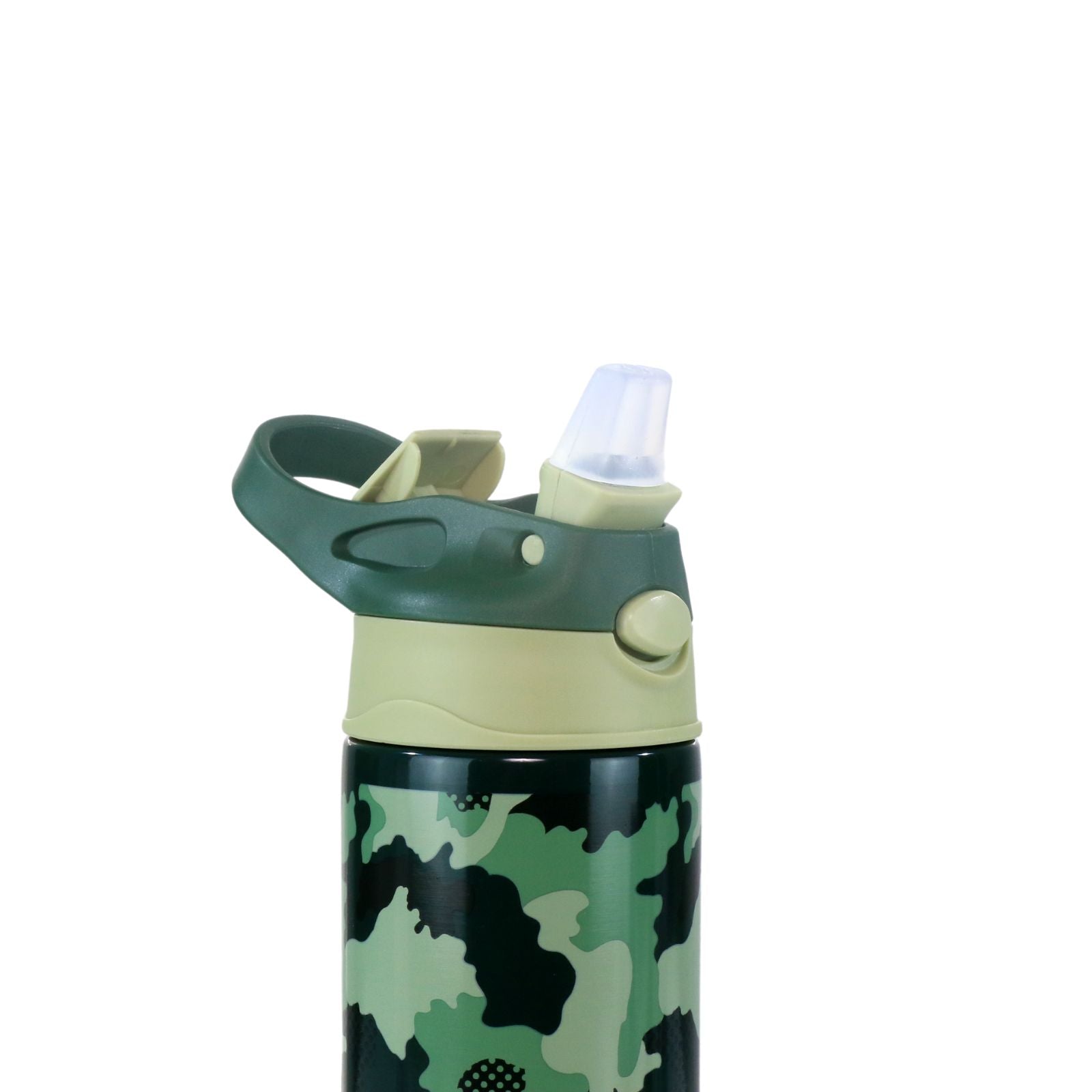 Smily Kiddos Insulated Water Bottle 600ml - Camo Theme Green