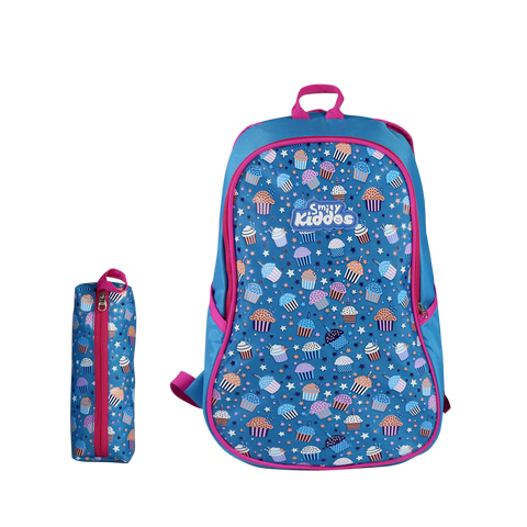 Image of Smily Kiddos Baby COMBO - Backpack with Pencil Pouch, Lunch Bag, Sipper Water Bottle