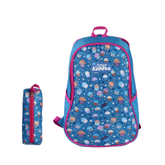 Smily Kiddos Baby COMBO - Backpack with Pencil Pouch, Lunch Bag, Sipper Water Bottle
