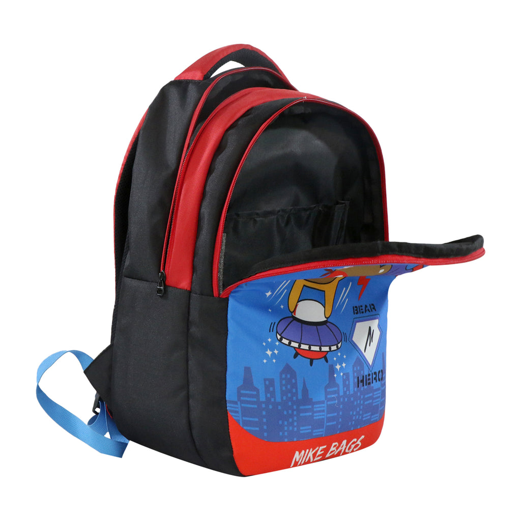 Mike pre school Backpack -Super Teddy-Blue