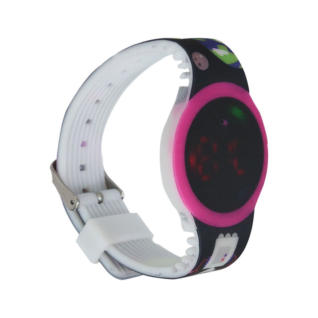 Smily Kiddos Fancy Digital watch- Black Pink