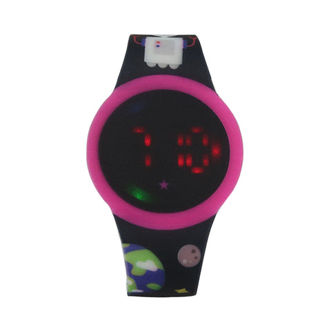 Image of Smily Kiddos Fancy Digital watch- Black Pink