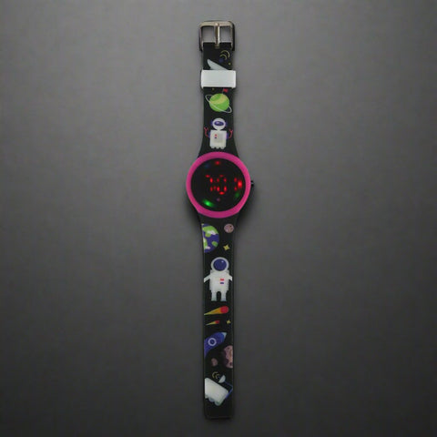 Image of Smily Kiddos Fancy Digital watch- Black Pink