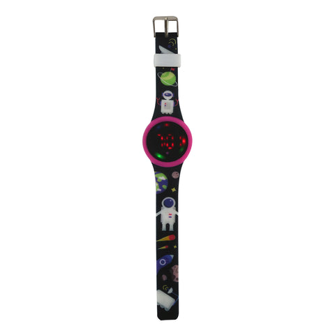 Image of Smily Kiddos Fancy Digital watch- Black Pink