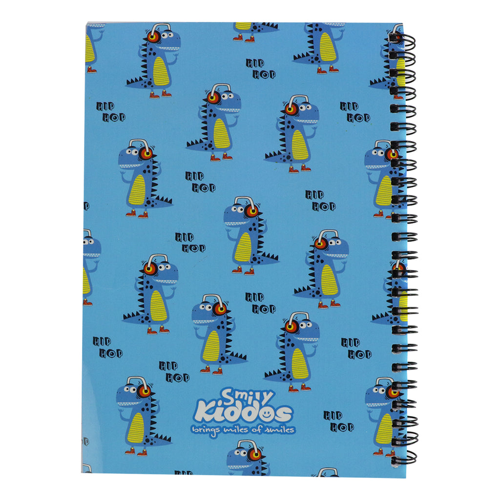 Smily Kiddos  A5 Lined Notebook Dino Theme Blue