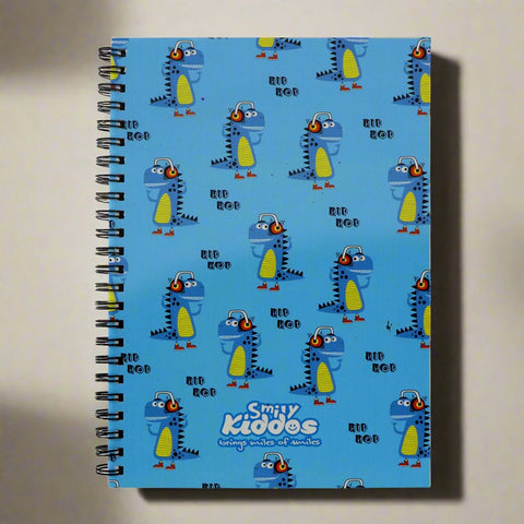 Image of Smily Kiddos  A5 Lined Notebook Dino Theme Blue