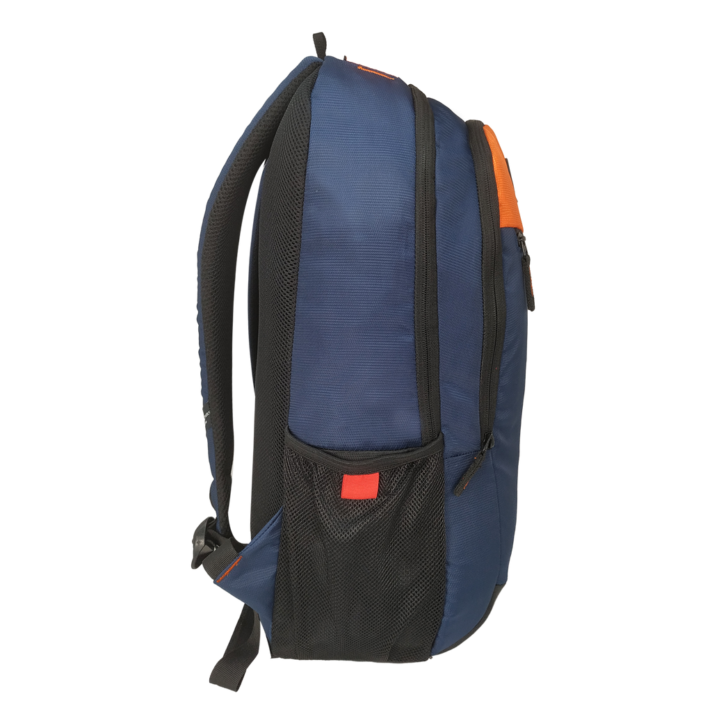 Mike College Backpack - Orange & Blue