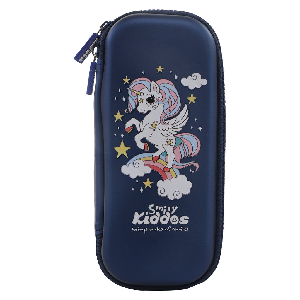 Smily Kiddos Small pencil case - Flying Unicorn - Blue