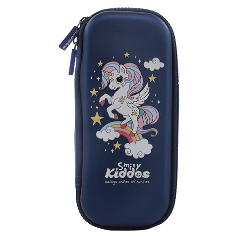 Image of Smily Kiddos Small pencil case - Flying Unicorn - Blue