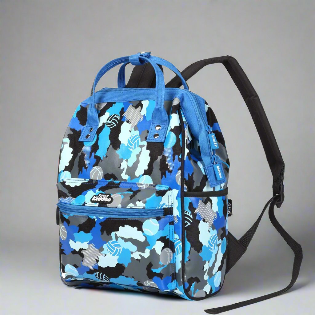 Casual Camo Backpack – Blue