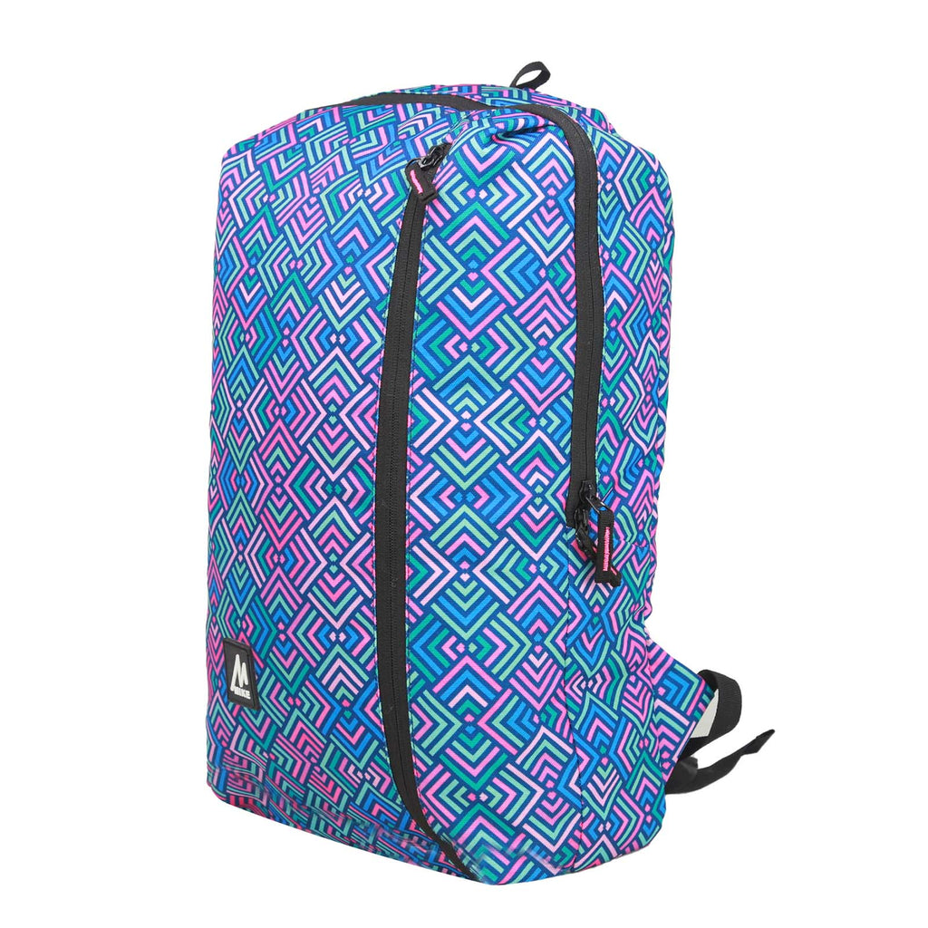 Mike City Backpack Geometric Print - Multicolor