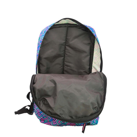 Image of Mike City Backpack Geometric Print - Multicolor