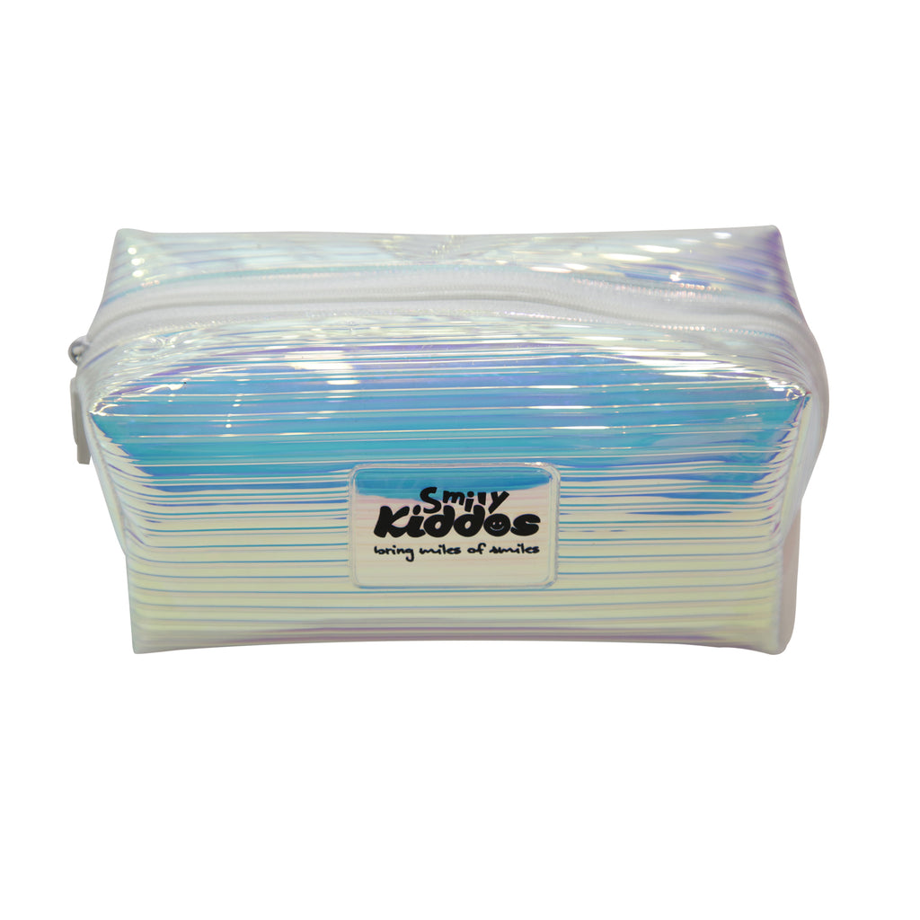 Fancy Transparent Cosmetic Pouch Silver
