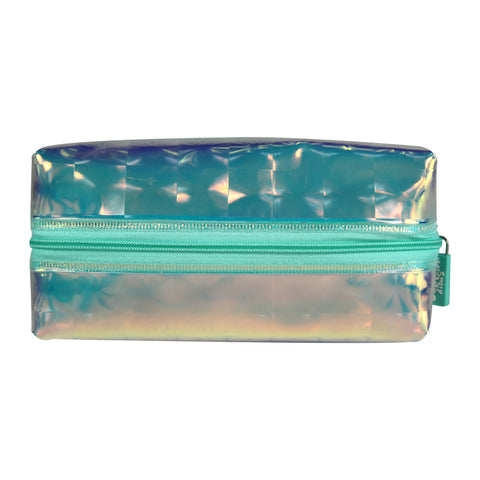Image of Smily Transparent Cosmetic Pouch Silver