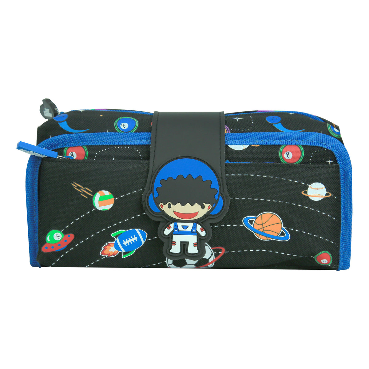 Smily Kiddos Fancy Strap Pencil Case Black