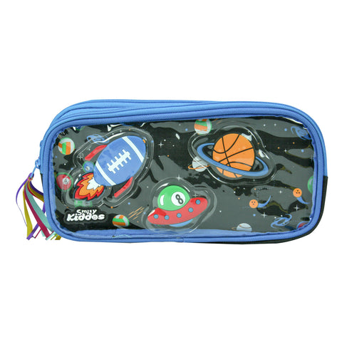 Image of Fancy Transparent Pencil Case Black