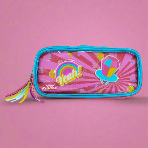 Image of Fancy Transparent Pencil Case Pink