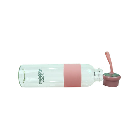 Image of Smily Kiddos Glass bottles with Silicone Grip Pink