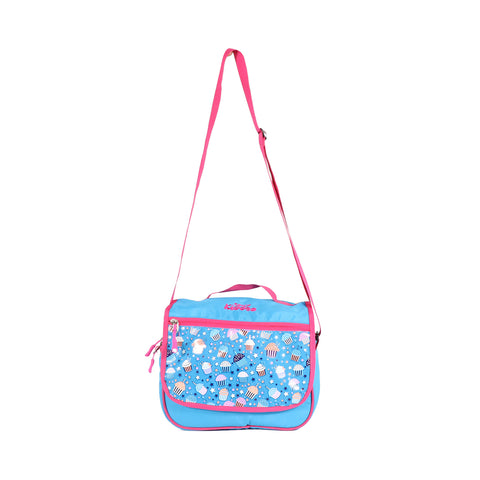 Image of Smily CupCake theme combo-backpack, sling bag, messenger bag, lunch bag and pouch