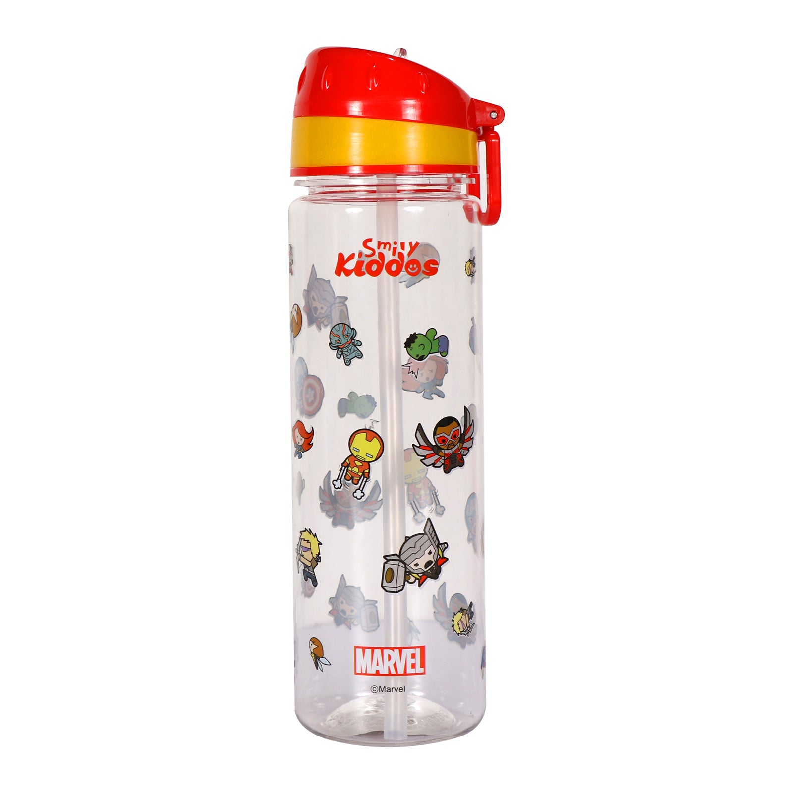 Smily KiddosMarvel Super Heroes Straight Water Bottle Pink