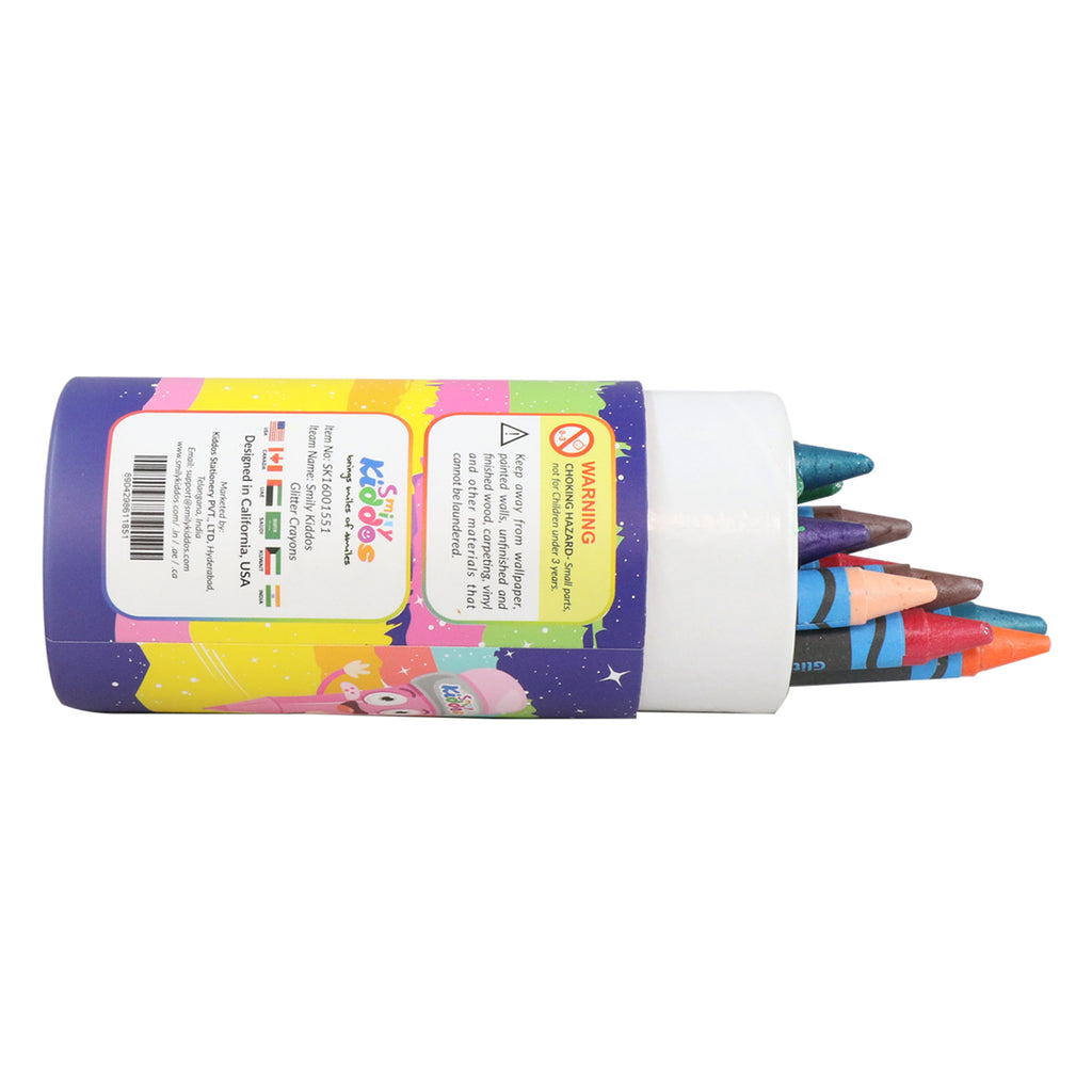 Smily Kiddos (Pack of 2) Glitter crayon and Neon Crayon