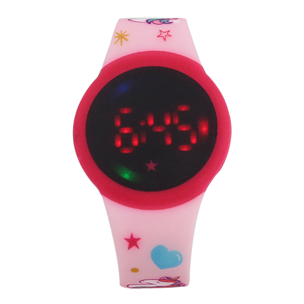 Smily Kiddos Fancy Digital watch- Pink
