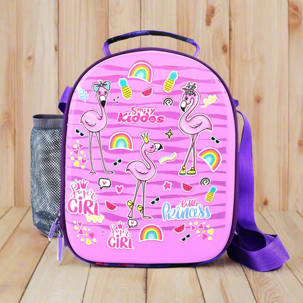 Flamingo backpack and lunchbox online