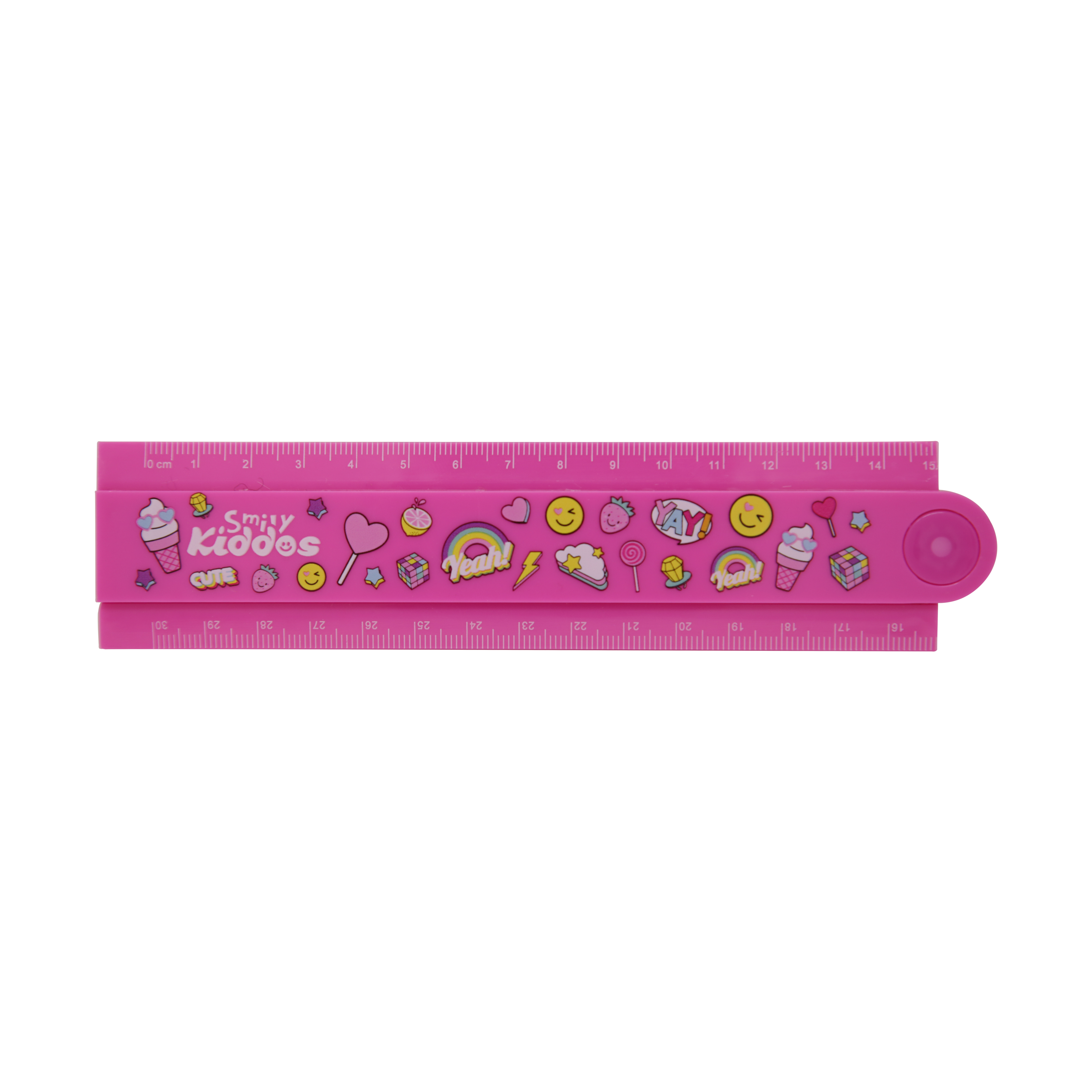 Smily Kiddos Fold Up Ruler Pink